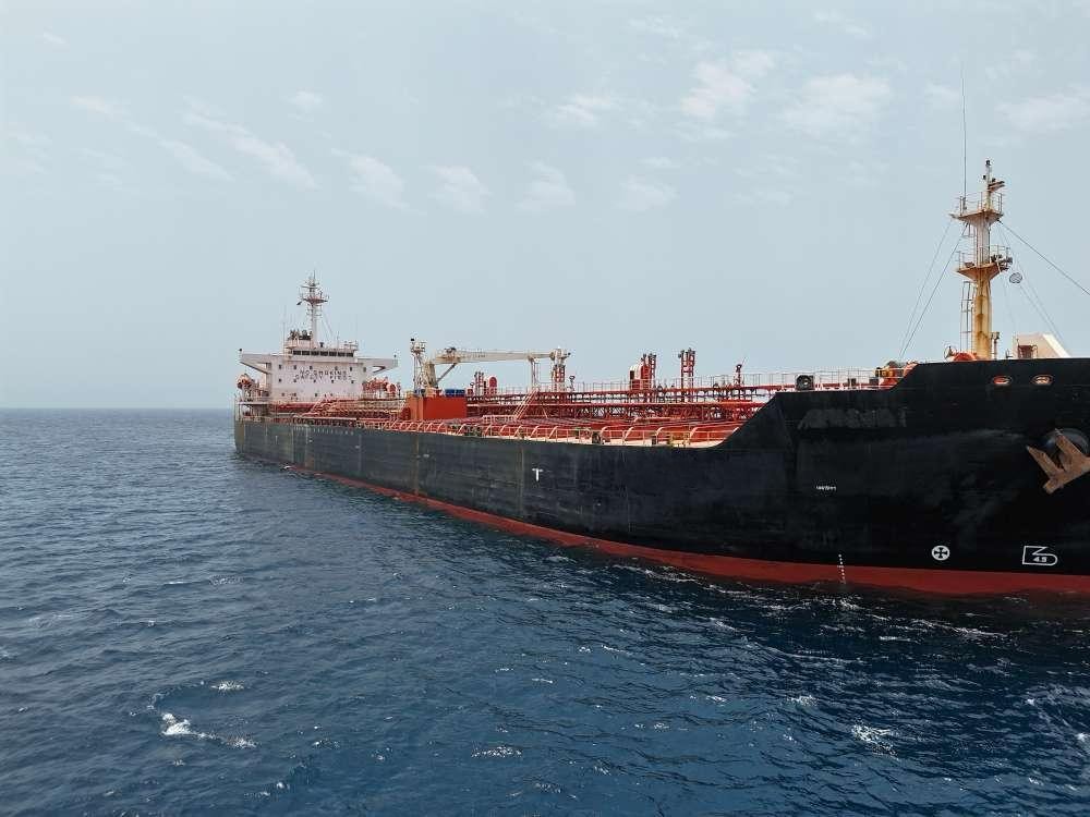 Vessel in dry dock