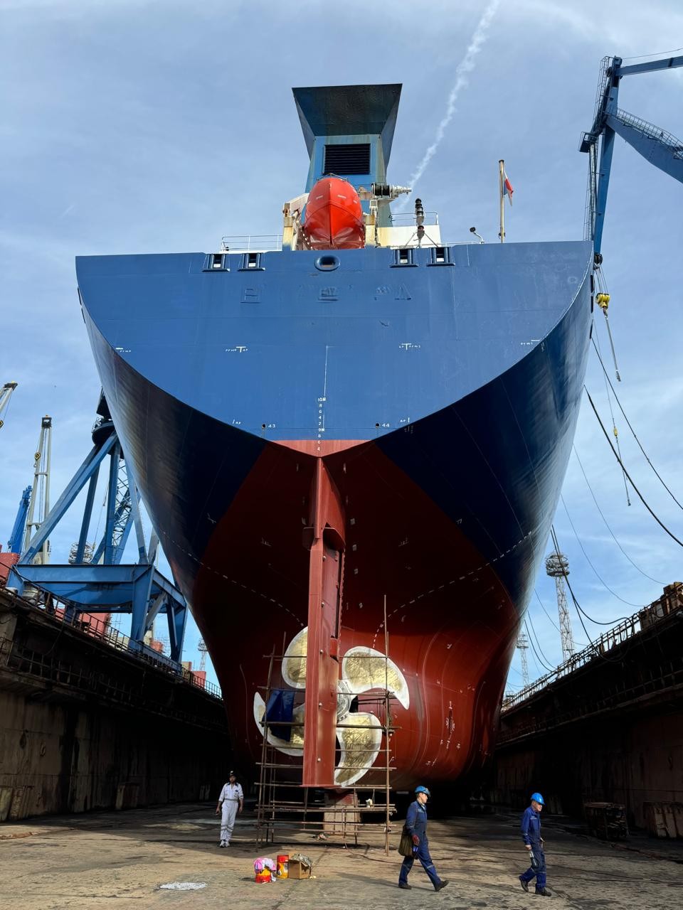 Tanker at sea